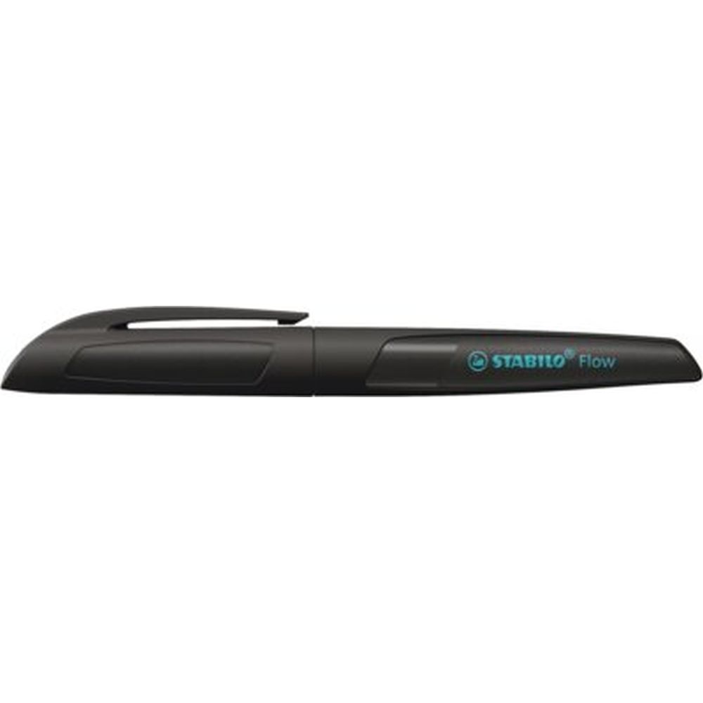 Pix Stabilo Flow, 0.5 mm, M, mina albastra, corp, black, blister