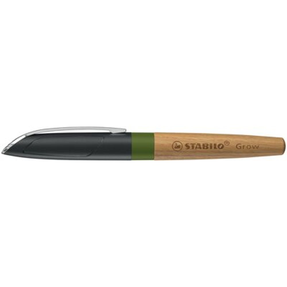Pix Stabilo Grow, 0.5 mm, M, materiale eco, moss green/oak, blister