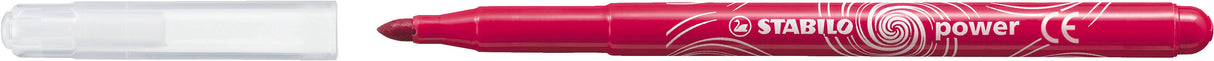 Carioca Stabilo Power, 2 mm, 12 culori , 144 bucati / set, cutie plastic