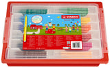 Carioca Stabilo Trio A - Z, 0.7 mm, 12 culori , 144 bucati / set, cutie plastic