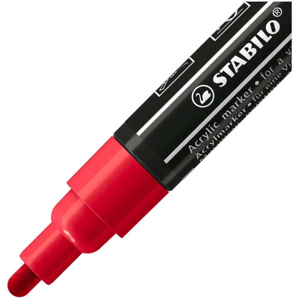 Marker acrilic Stabilo Free Acrylic T300, carmine