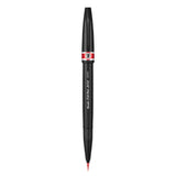 Pensula Pentel Brush Sing Pen Artist SESF30C, ultra fina, rosu