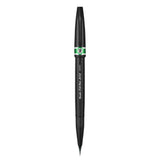 Pensula Pentel Brush Sing Pen Artist SESF30C, ultra fina, verde