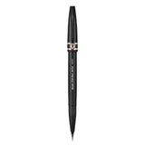 Pensula Pentel Brush Sing Pen Artist SESF30C, ultra fina, maro