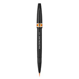 Pensula Pentel Brush Sing Pen Artist SESF30C, ultra fina, portocaliu