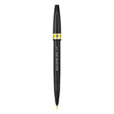 Pensula Pentel Brush Sing Pen Artist SESF30C, ultra fina, galben