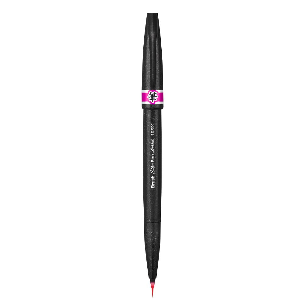 Pensula Pentel Brush Sing Pen Artist SESF30C, ultra fina, roz