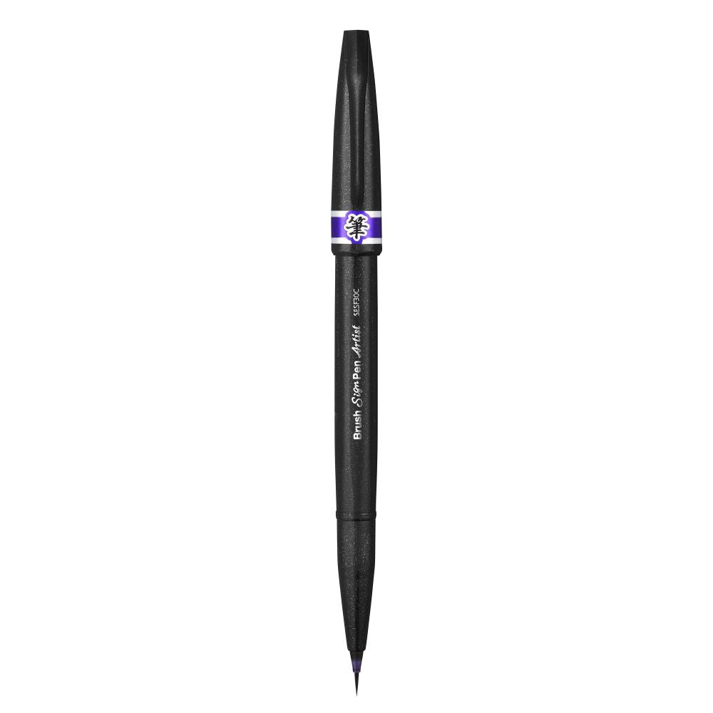 Pensula Pentel Brush Sing Pen Artist SESF30C, ultra fina, violet