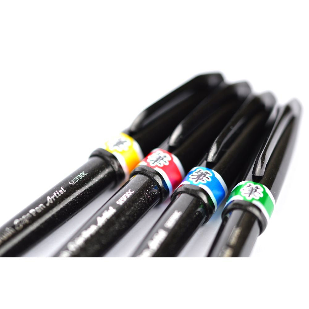 Pensula Pentel Brush Sing Pen Artist SESF30C, ultra fina, galben