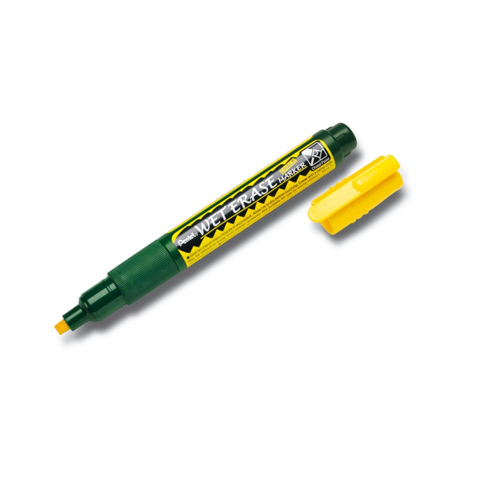 Creta lichida Pentel SMW26, varf tesit, 2 - 4 mm, galben