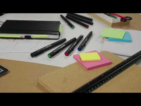 Marker Stabilo dr!ver, 0.8 mm, M, 4 culori / set