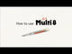 Creion mecanic Pentel Art Multi 8, 8 culori, set cu mine colorate, ascutitoare si sketchbook