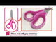 Foarfeca Plus Kids, 14.5 x 5.2 cm, albastru