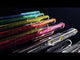 Roller cu gel Pentel Hybrid Duo Metallic, 1 mm, fara mecanism, corp transparent, scris verde / rosu metalizat