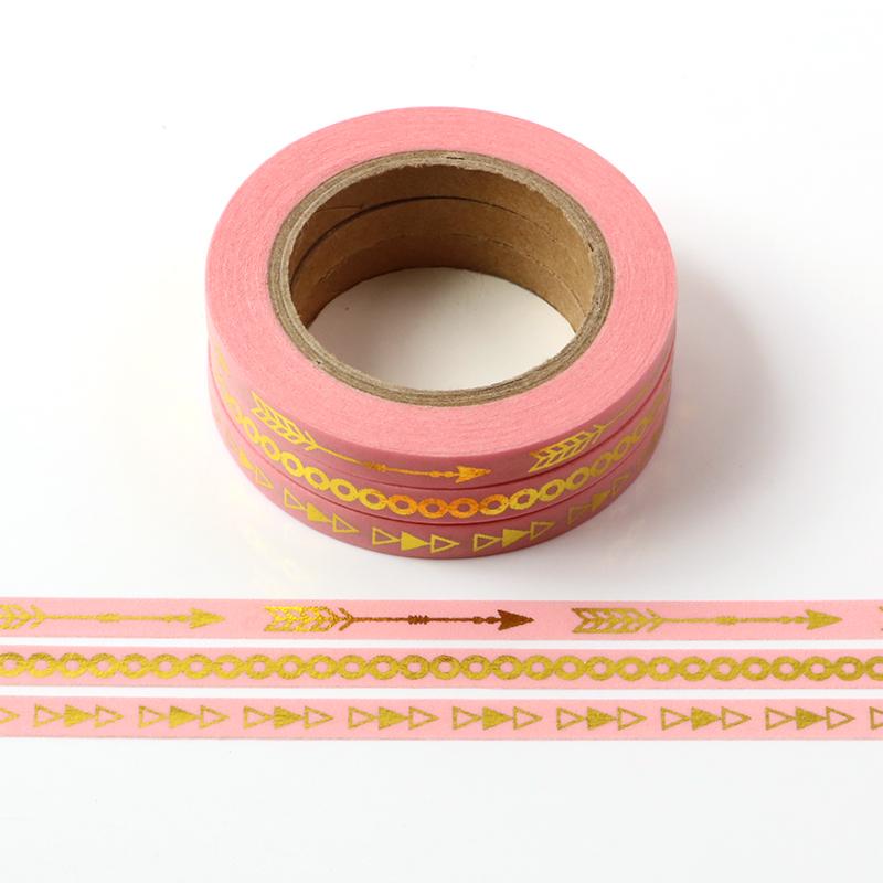Banda Washi Subtire - Roz Set 3 Buc Banda Washi Paperie.ro 