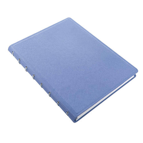 Agenda Notebook A5 FILOFAX Saffiano albastru vista cu spirala si rezerve Agenda Filofax 