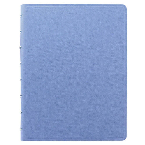 Agenda Notebook A5 FILOFAX Saffiano albastru vista cu spirala si rezerve Agenda Filofax 