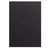 Rhodiarama caiet notite Maya negru A5 50 file hartie alba velina 120g/mp capsate in partea de sus Paperie.ro 