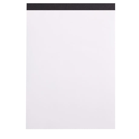Rhodiarama caiet notite Maya negru A5 50 file hartie alba velina 120g/mp capsate in partea de sus Paperie.ro 