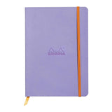 Caiet Agenda A5 Rhodiarama liliac, liniat, hartie ivory, cu coperta flexibila Agenda Rhodia 