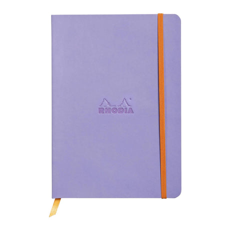 Caiet Agenda A5 Rhodiarama liliac, liniat, hartie ivory, cu coperta flexibila Agenda Rhodia 