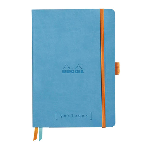 Agenda Lux A5 turqoaz punctat alb fides cu coperta moale Agenda Rhodia 