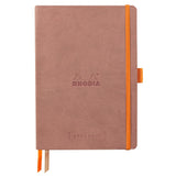 Agenda A5 nedatata, 120 file, punctat, softcover, hartie ivory 90 g / mp, Rhodiorama, rosewood Agenda Rhodia Rhodia 