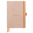 Caiet A5, 120 file, punctat, softcover, hartie ivory 90 g / mp, Rhodiorama, rose smoke Agenda Rhodia Rhodia 