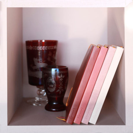 Caiet A5, 120 file, punctat, softcover, hartie ivory 90 g / mp, Rhodiorama, rose smoke Agenda Rhodia Rhodia 