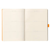 Agenda A5 nedatata, 120 file, punctat, softcover, hartie ivory 90 g / mp, Rhodiorama, peacock Agenda Rhodia Rhodia 
