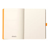 Agenda A5 nedatata, 120 file, punctat, softcover, hartie ivory 90 g / mp, Rhodiorama, peacock Agenda Rhodia Rhodia 