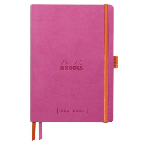 Agenda A5 240 pagini Rhodia GOALBOOK fuchsia, punctat, coperta flexibila Agenda Rhodia 