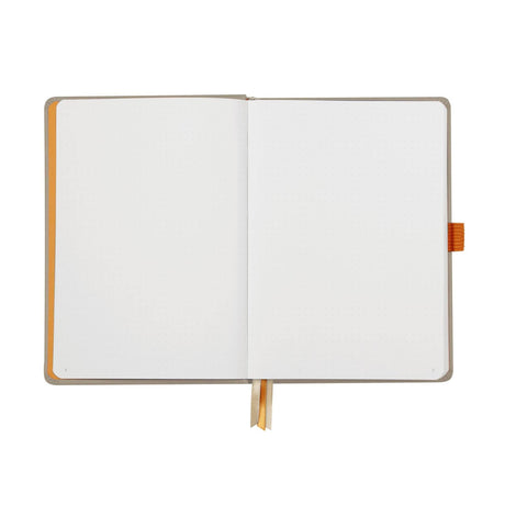 Agenda Lux Goal Book A5 bej punctata cu coperta rigida Agenda Rhodia 