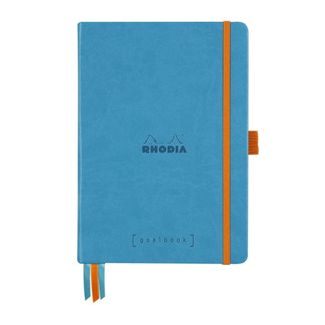 Agenda Lux Goal Book A5 turqoaz punctata cu coperta rigida Agenda Rhodia 