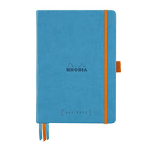 Încarcă imaginea în vizualizatorul Galerie, Agenda Lux Goal Book A5 turqoaz punctata cu coperta rigida Agenda Rhodia 
