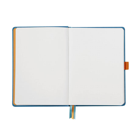 Agenda Lux Goal Book A5 turqoaz punctata cu coperta rigida Agenda Rhodia 