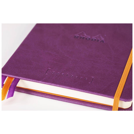 Agenda Lux Goal Book A5 violet punctata cu coperta rigida Agenda Rhodia 