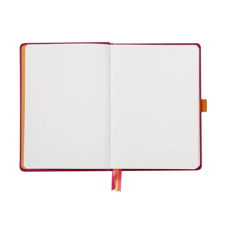 Agenda Lux Goal Book A5 raspberry punctata cu coperta rigida Agenda Rhodia 