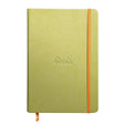 Caiet Agenda A5 Rhodiarama liniat, verde anason, 96 pagini, cu coperta rigida + elastic Agenda Rhodia 