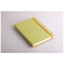 Încarcă imaginea în vizualizatorul Galerie, Caiet Agenda A5 Rhodiarama liniat, verde anason, 96 pagini, cu coperta rigida + elastic Agenda Rhodia 
