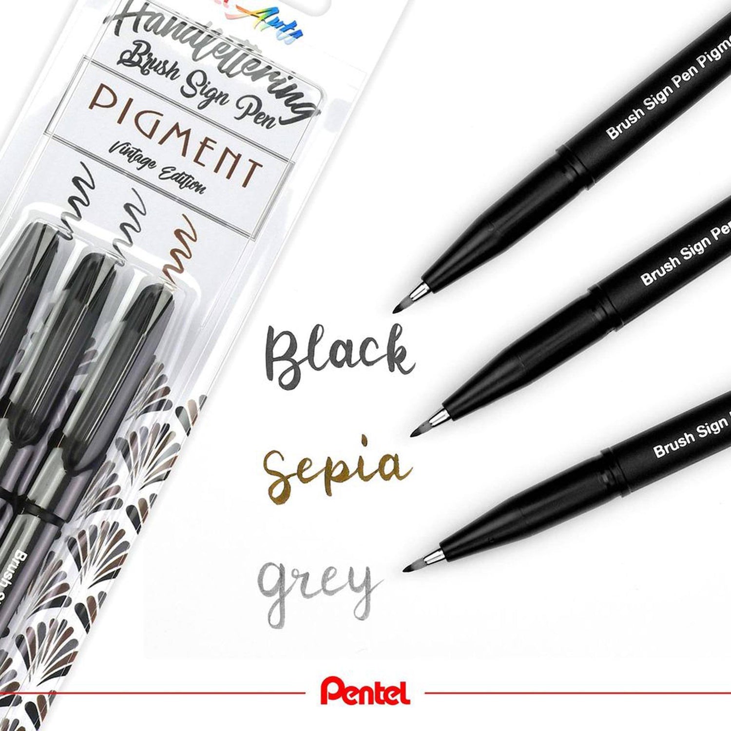 Carioca Pentel pentru scris de mana pigmenti 3 culori/set Carioca Pentel 