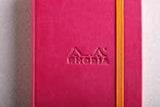 Agenda A5 192 pagini Rhodia dictando roz zmeura, coperta rigida Agenda Rhodia 