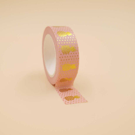 Banda Washi - Roz Model Ananas Banda Washi Paperie.ro 