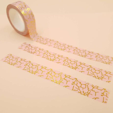 Banda Washi - Roz Model Insertii Aurii Banda Washi Paperie.ro 
