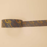 Banda Washi - Negru Model Insertii Aurii Banda Washi Paperie.ro 
