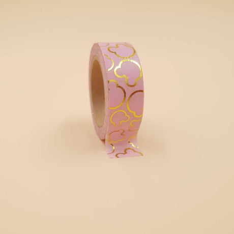 Banda Washi - Roz Model Mickey Mouse Auriu Banda Washi Paperie.ro 