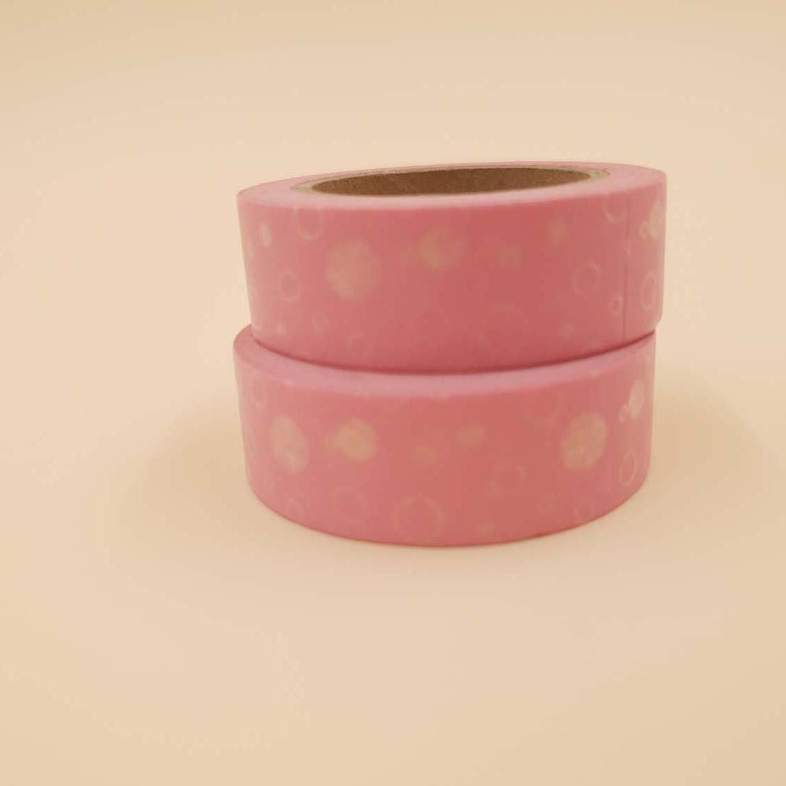Banda Washi - Roz Model Buline Albe Banda Washi Paperie.ro 