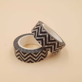 Banda Washi - Neagra Model Dungi Paperie.ro 