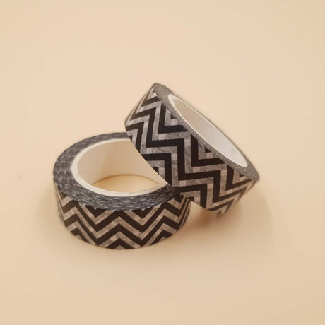 Banda Washi - Neagra Model Dungi Paperie.ro 