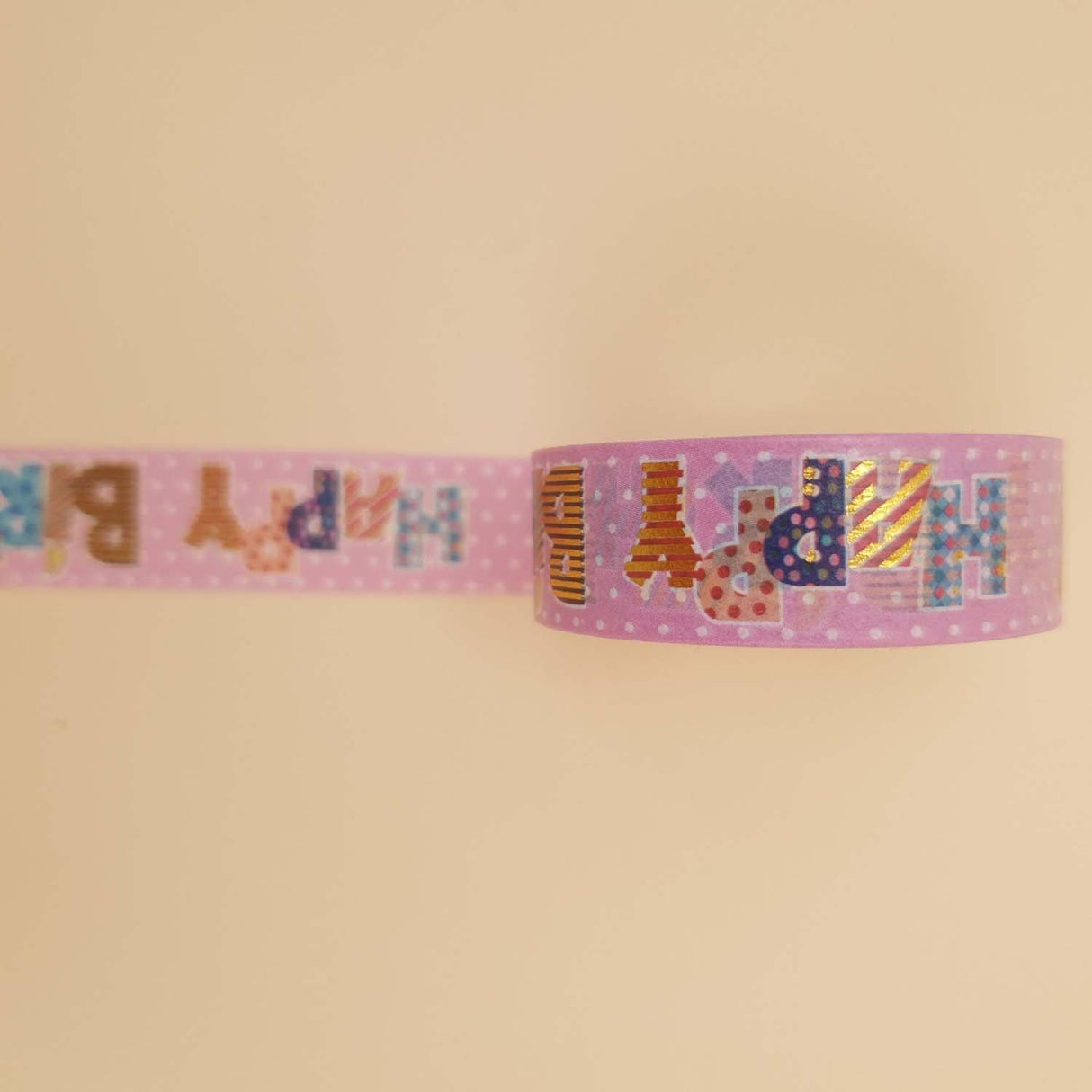 Banda Washi - Roz Model Happy Birthday Paperie.ro 
